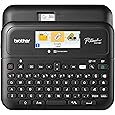 SUPVAN E11 Bluetooth Label Maker Machine with 4 Tapes, Support Keyboard & App with 40 Fonts and 450+ Icons, Rechargeable Inkless Labeler for Home, Kitchen, Office, School, Organization, Black