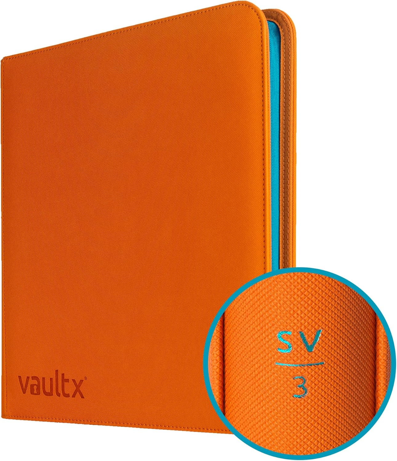 Vault X 12 Pocket Trading Card Zip Binder, 480 Cards, Compatible with Pokemon Scarlet & Violet Set, Exo-Tec Album Material, 20 Side-Loading Pages, Folder for Collectible TCG (SV1)