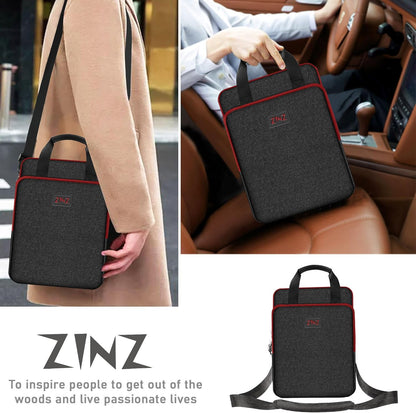 ZINZ Slim & Expandable Case 12.9 13 inch Travel Laptop Shoulder Bag for MacBook Air 13" M3/M2/M1, MacBook Pro 13" M2/M1, iPad Pro 12.9"/13"/11", iPad Air 13",L01G03 - PuriLite