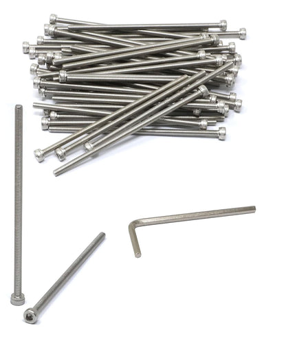 iexcell 25 Pcs M6 x 20mm Thread Pitch 1 mm Stainless Steel 304 Hex Socket Head Cap Screws Bolts Kit