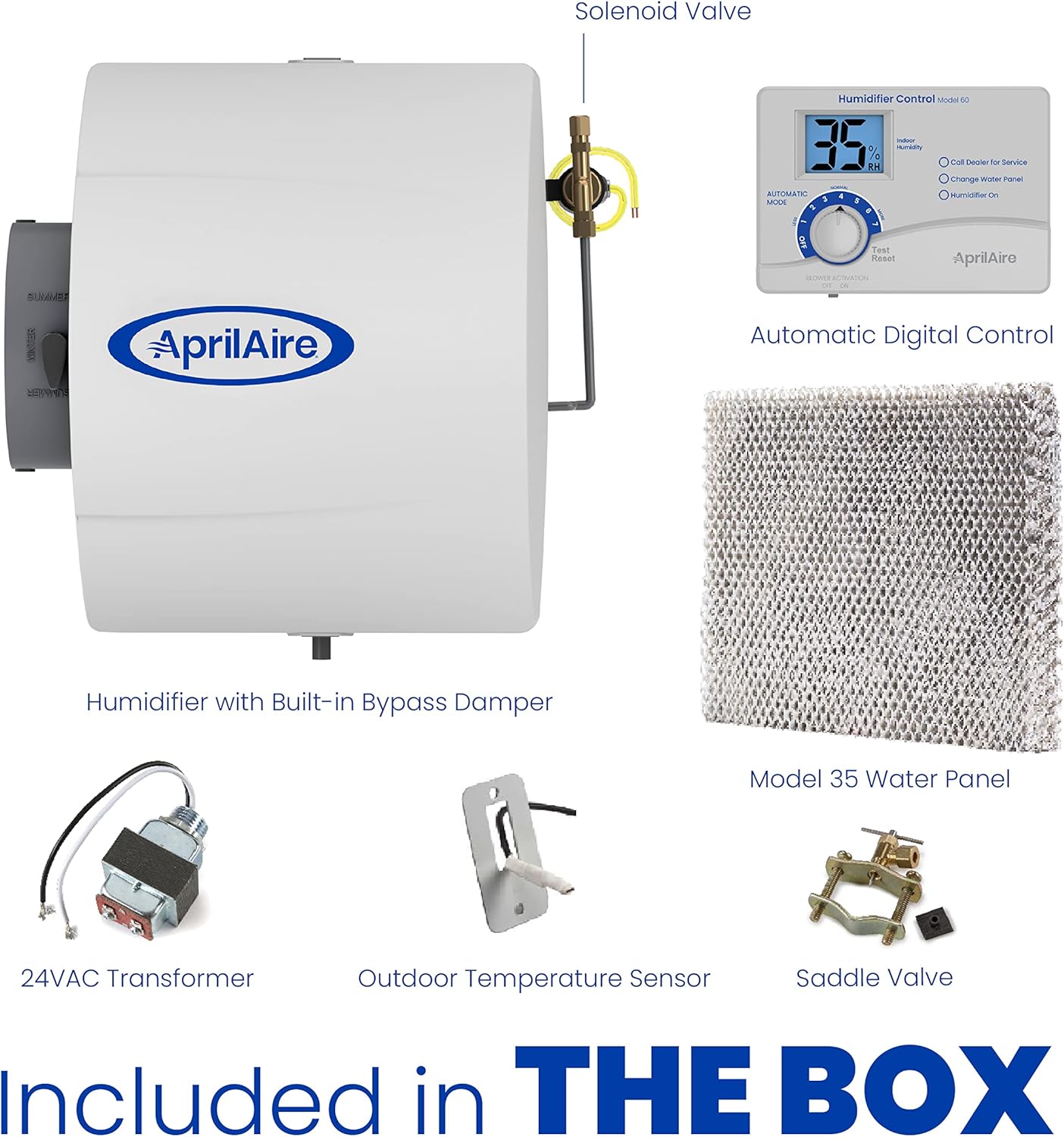 Aprilaire 600M Whole-House Humidifier with Manual Control