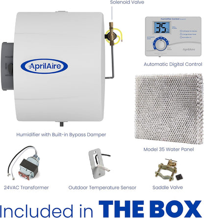 Aprilaire 600M Whole-House Humidifier with Manual Control