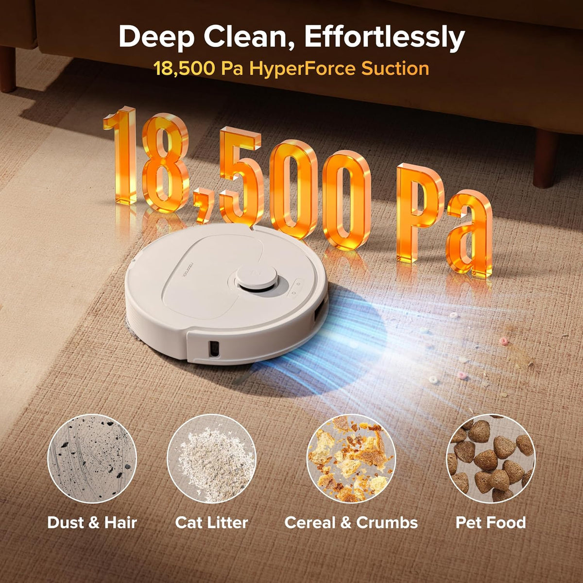 Roborock 2026 New Qrevo S Pro Robot Vacuums and Mop, 18,500Pa Suction