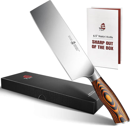 TUO Boning Knife - Razor Sharp Fillet Knife - High Carbon German Stainless Steel Kitchen Cutlery - Pakkawood Handle - Luxurious Gift Box Included - 7 inch - Fiery Phoenix Series