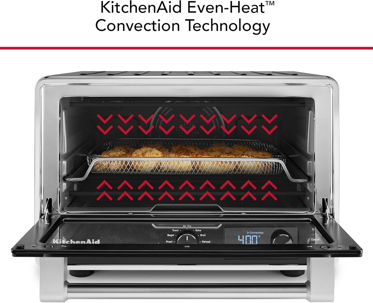 KitchenAid Digital Air Fryer Countertop Oven, KCO124BM, Black Matte
