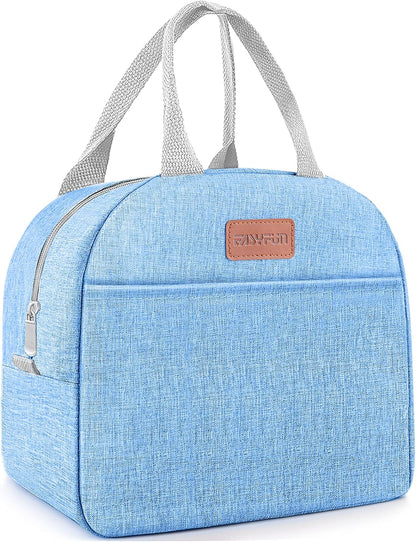 Lunch Bag for Women & Men Adult Insulated Lunch Box, Small Leakproof Cooler Food Lunch Containers Reusable High Capacity Lunch Tote Bags for Work, Travel, Outdoor