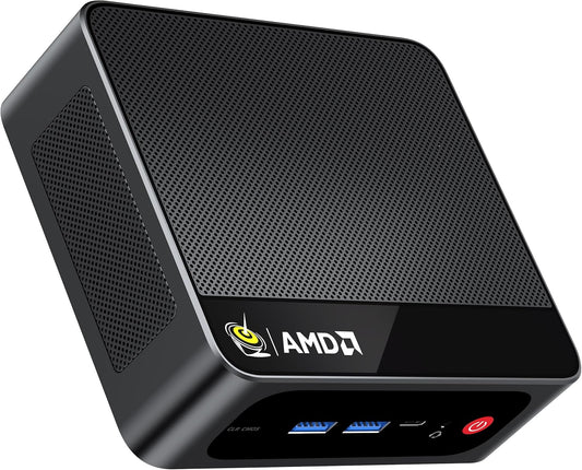 Beelink SER8 Mini PC AMD Ryzen 7 8745HS, 24GB DDR5-5600MHz 1TB PCIe4.0 SSD, AMD Radeon 780M Graphics 12core 2600MHz Gaming PC, USB4.0/ Triple Display/ WiFi6/ BT5.2/2.5Gbps LAN Mini Computer/W-11 Pro - PuriLite