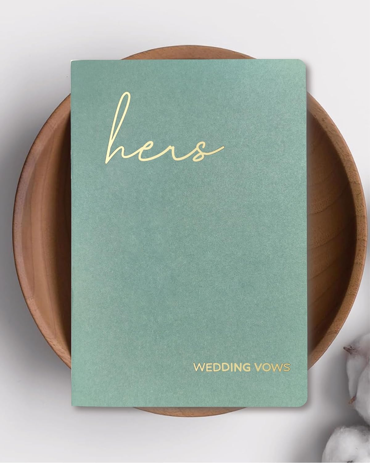 GroomBrideGifts Wedding Vow Book for His and Hers, Soft Touch, Perfectly Sized Bride and Groom Vow Books, Wedding Essentials, Wedding Registry Ideas, His and Hers Gifts