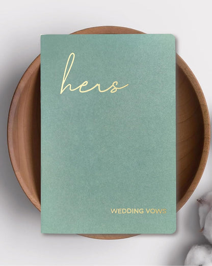GroomBrideGifts Wedding Vow Book for His and Hers, Soft Touch, Perfectly Sized Bride and Groom Vow Books, Wedding Essentials, Wedding Registry Ideas, His and Hers Gifts