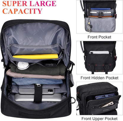 WITZMAN Carry On Travel Backpack for Men Duffle Bags Fit for 17 Inch Laptop Airline Approved Laptop Backpack