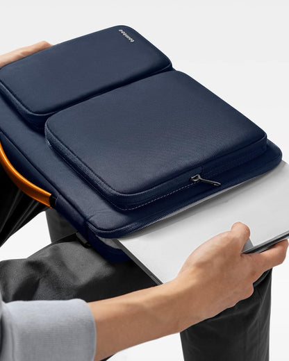 tomtoc 360 Protective Laptop Shoulder Bag for 16-inch MacBook Pro M4/M3/M2/M1 Pro/Max A3403 A3186 A2991 A2485 2024-2019, Water-resistant Sleeve for Dell XPS 15 Surface Book 3 The New Razer Blade 16