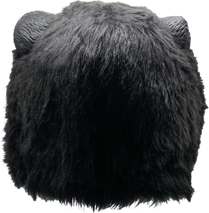 Black Bear Head Mask Full Face Plush Bear Costume Deluxe Halloween Party Animal Head Masks