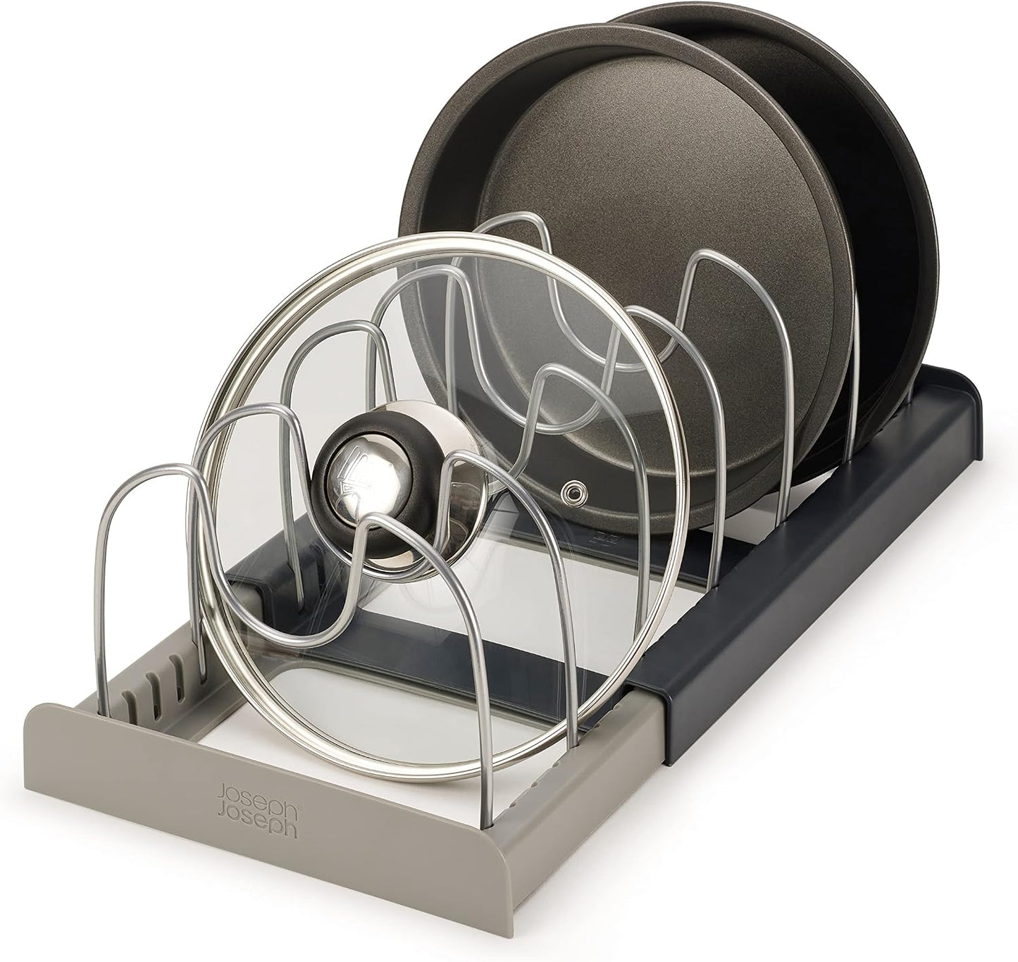 Joseph Joseph DrawerStore Cookware Organizer Rack for Pans Pot Lids and Cutting Boards