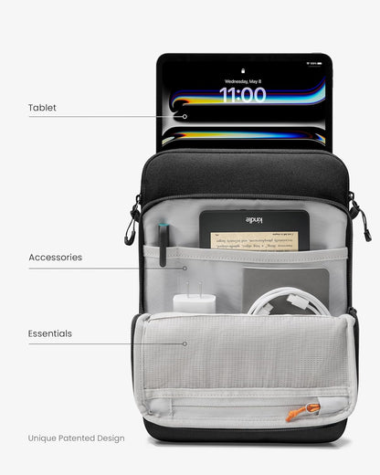 tomtoc DefenderAce-A03 360 Protective Laptop Shoulder Bag for 16-inch New MacBook Pro M4/M3/M2/M1 Pro/Max 2024-2019, Water-Resistant Well-Organized Accessory Sleeve Case with Handle