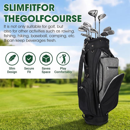 Golf Cooler Bag, Golf Gifts for Men, 6 Can Beer Sleeve