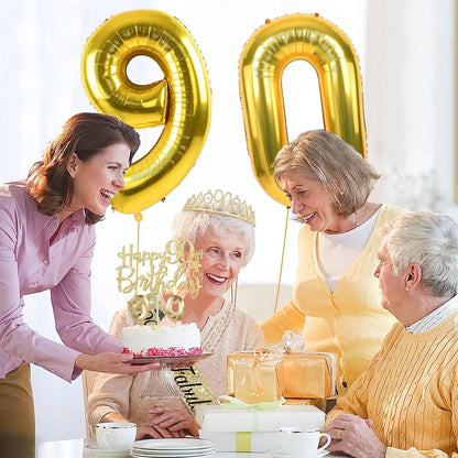 65th Birthday Decorations for Women, Including 65th Birthday Sash and Crown, Cake Topper and Candles, Number Balloons Rose Gold, 65 Year Old Gifts for Women