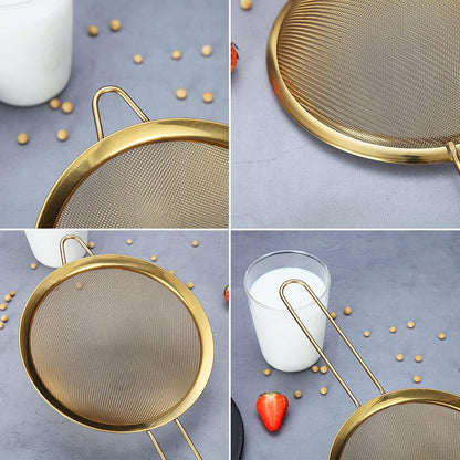 Purilite Select Gold Fine Mesh Strainer 3-Piece Set