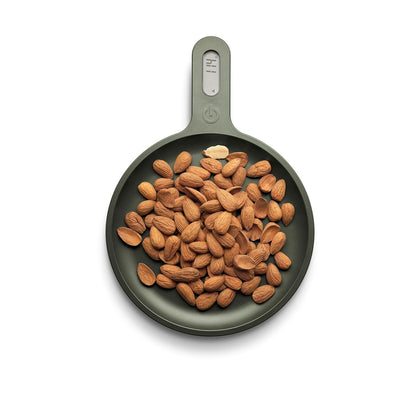 EVA SOLO | Green Tools Kitchen Scales | Practical Kitchen Scales with Display on The Handle for Easy Weight Reading Even When Using Large Bowls and Cooking pots | Green