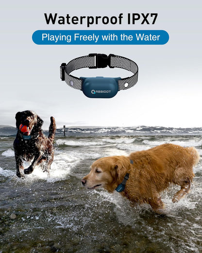 ABBIDOT Shock Collar (8-120 lbs) - Small Size Dog Training Collar with Remote Waterproof Rechargeable Dog Shock Collar with Remote E Collar for Small Medium Large Dogs (Light Pink)