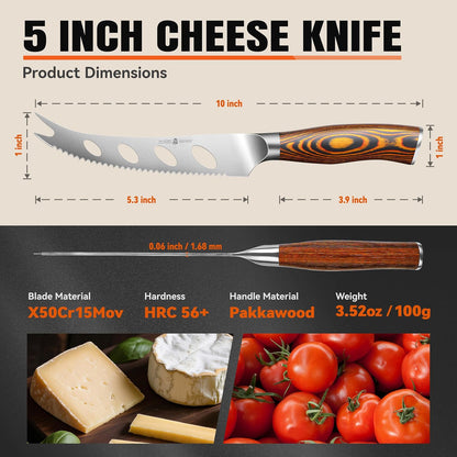 TUO Boning Knife - Razor Sharp Fillet Knife - High Carbon German Stainless Steel Kitchen Cutlery - Pakkawood Handle - Luxurious Gift Box Included - 7 inch - Fiery Phoenix Series