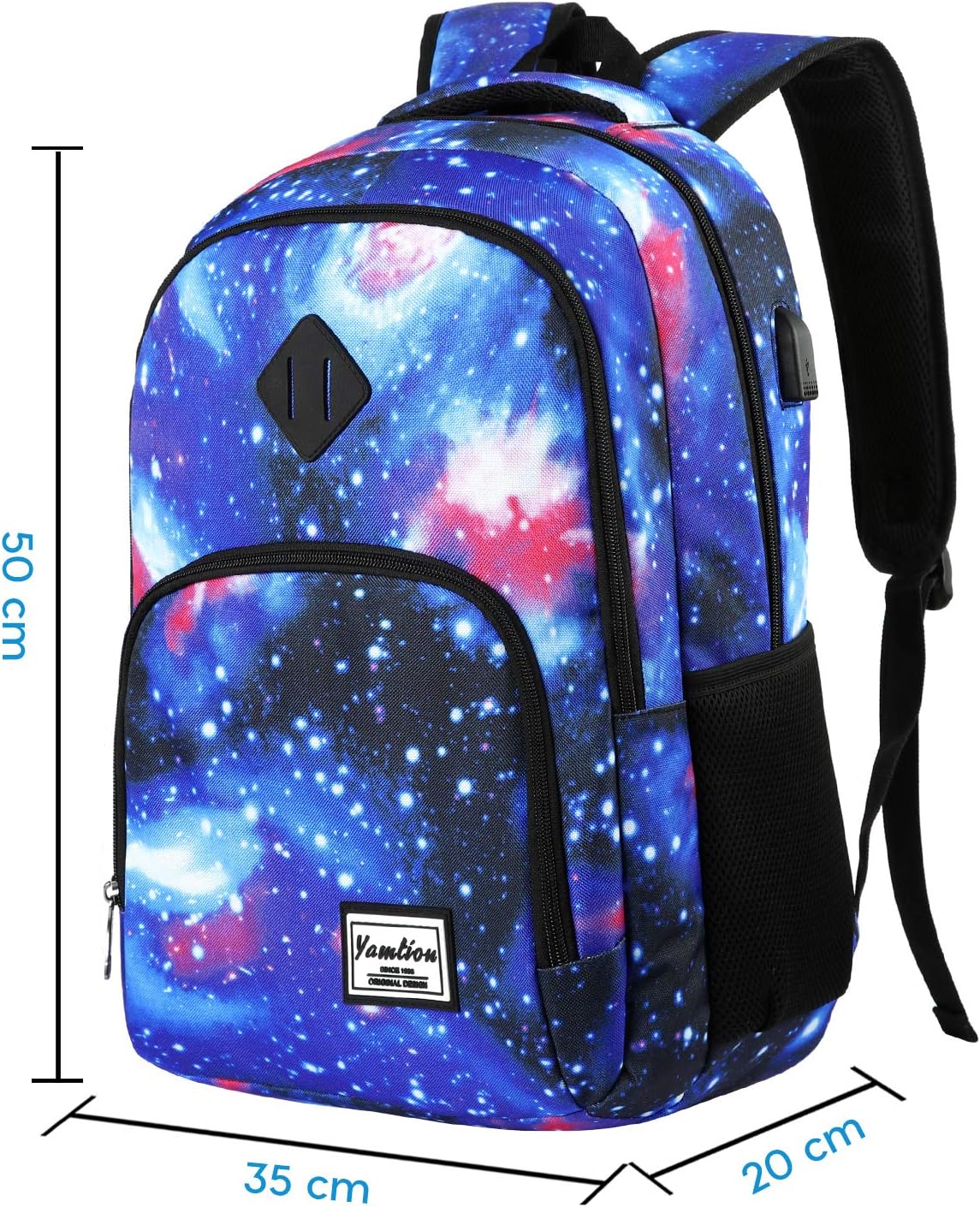 Backpack for Teen Girls,Boys School Backpack for Women with USB,College Backpack,Big Flower