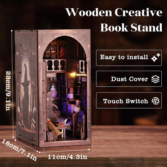 Purilite Select Magic Wizard Cat 3D Book Nook Kit