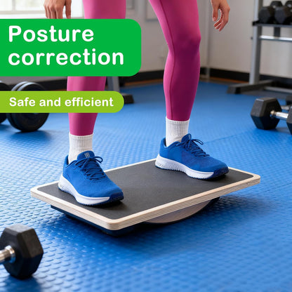 Balance Board, Pilates,Push Up, Wobble Board - 5-in-1 Stability Trainer for Core Strength, Total Body Home Fitness, Yoga Pilates, Sensory Integration Therapy & Autism Support