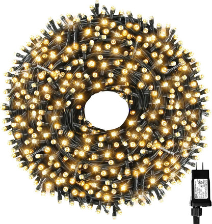 Tcamp 105FT 300 LED Purple Orange Halloween Decorations Lights Motion Activated Sync with 4 Scary Music, 6 Modes Halloween String Lights for Party Yard Outdoor Indoor Decor (3 Sets Connectable)