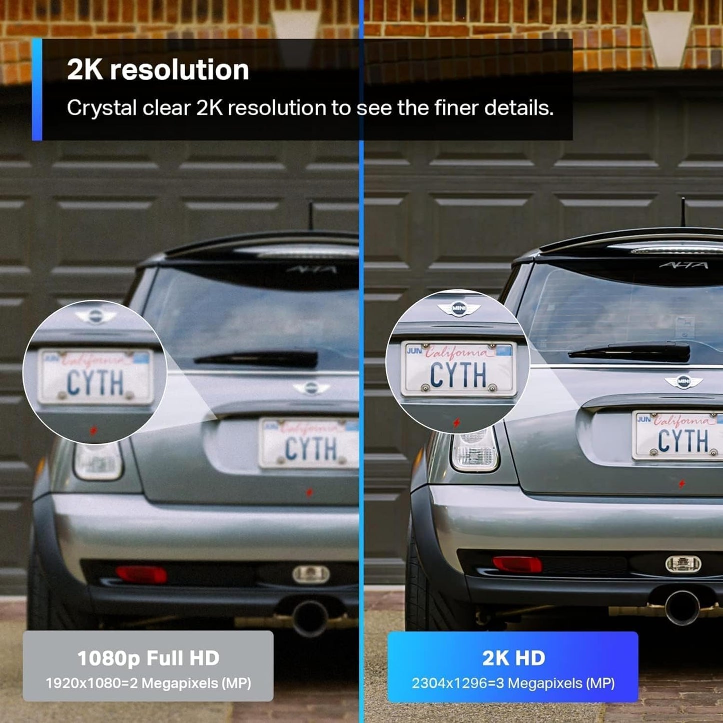 TP-Link Tapo 2K HD Security Camera Outdoor Wired, Built-in Siren, Night Vision, IP66 Weatherproof, Motion/Person Detection, Works w/Alexa & Google Home, Cloud/SD Card Storage, 2-Way Audio,White