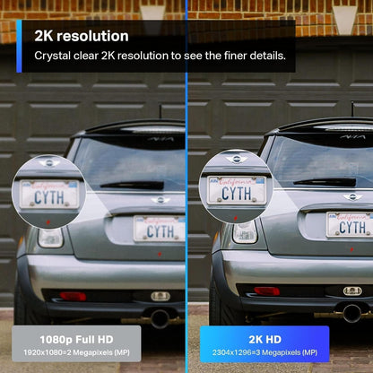 TP-Link Tapo 2K HD Security Camera Outdoor Wired, Built-in Siren, Night Vision, IP66 Weatherproof, Motion/Person Detection, Works w/Alexa & Google Home, Cloud/SD Card Storage, 2-Way Audio,White