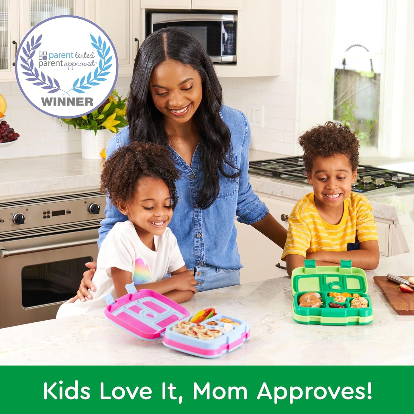 Bentgo Kids Prints (Unicorn) - Leak-Proof, 5-Compartment Bento-Style Kids Lunch Box - Ideal Portion Sizes for Ages 3 to 7 - BPA-Free and Food-Safe Materials