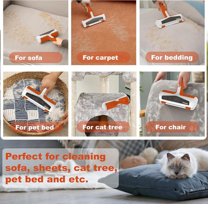 ACE2ACE Pet Hair Remover, Dog and Cat Hair Removal Brush, Reusable Lint Roller for Furniture, Couch, Rug and Bedding