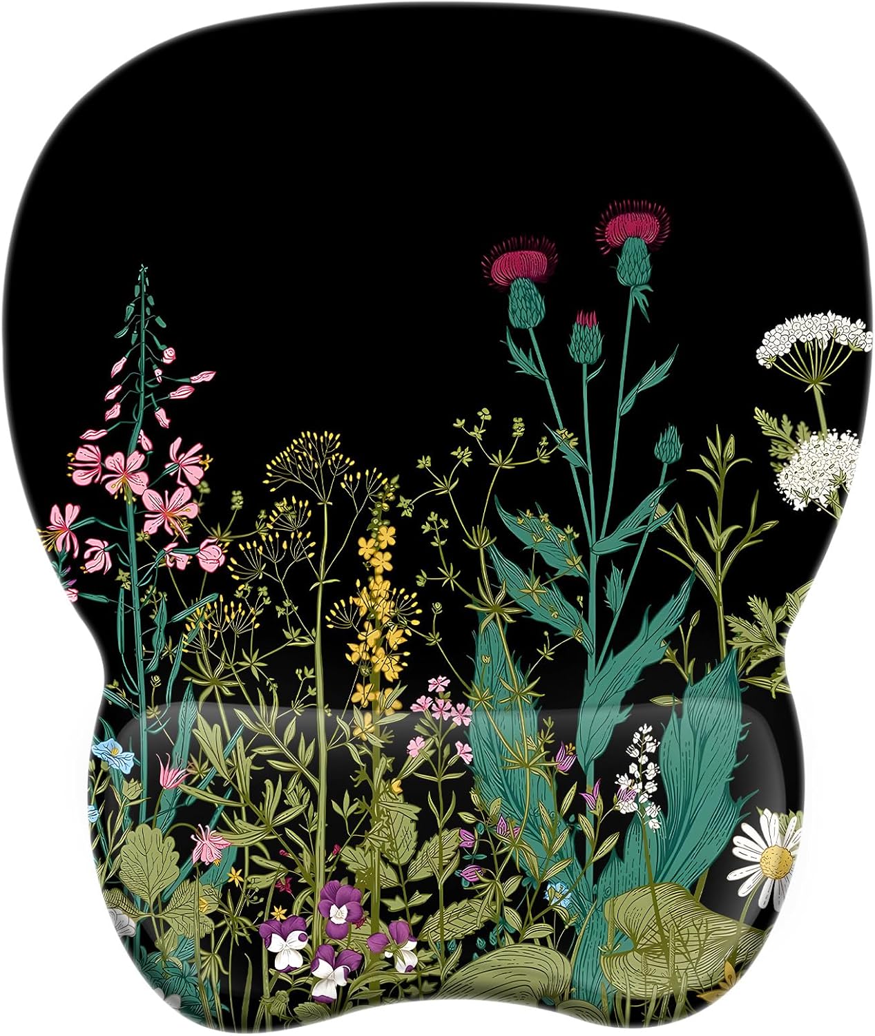 Ergonomic Mouse Pad with Wrist Support | Memory Foam Mousepad for Office and Gaming | Non-Slip Base Computer Mouse Pad | Smooth Tracking Desk Accessory | Comfortable Wrist Rest Mouse Pad - PuriLite