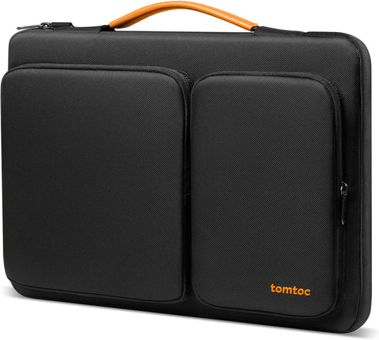 tomtoc 360 Protective Laptop Sleeve for 14-inch MacBook Pro M4/M3/M2/M1 Pro/Max 2024-2021, 13.5-14.4 Inch Surface Laptop Studio 2/6/5, Water-Resistant Carrying Case for ASUS VivoBook/ZenBook 14