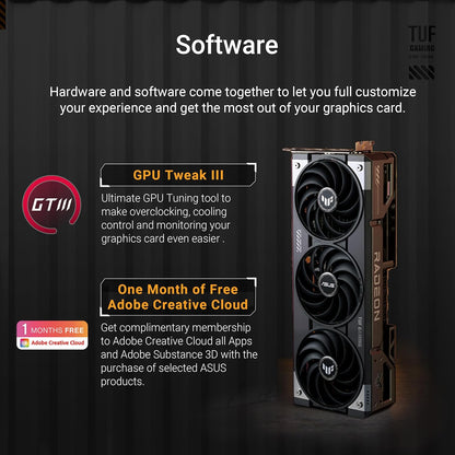 ASUS Prime Radeon™ RX 9060 XT 16GB GDDR6 OC Edition Graphics Card (PCIe 5.0, HDMI/DP 2.1, 2.5-Slot Design, axial-tech Fans, Dual Ball Fan Bearings, Dual BIOS, ASUS GPU Guard)