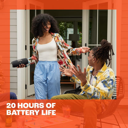 JBL Charge 5 Portable Bluetooth Speaker with Deep Bass, IP67 Waterproof and Dustproof, Up To 20 Hours of Playtime, Built-in Powerbank - Black