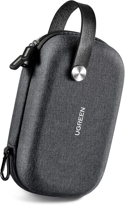 UGREEN Travel Case Universal Electronic Accessories Bag Cable Organizer Portable Carrying Pouch for Mini Speaker, USB Cable, Memory Cards, Power Bank, Hard Drive, Charger, Cosmetics, and More