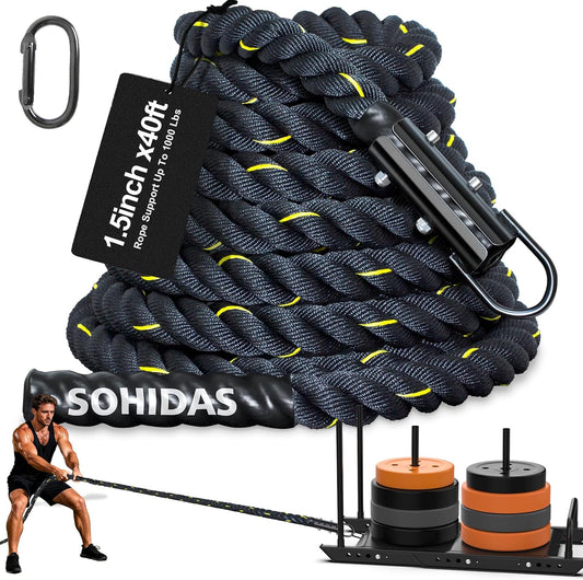 Weight Sled Rope Workout Sled Pulling Rope Sled Push Gym Equipment Rope for Weight Sleds for Training, Tire Pulling Workout Fitness Resistance, Football Exercise Equipment for Men & Women