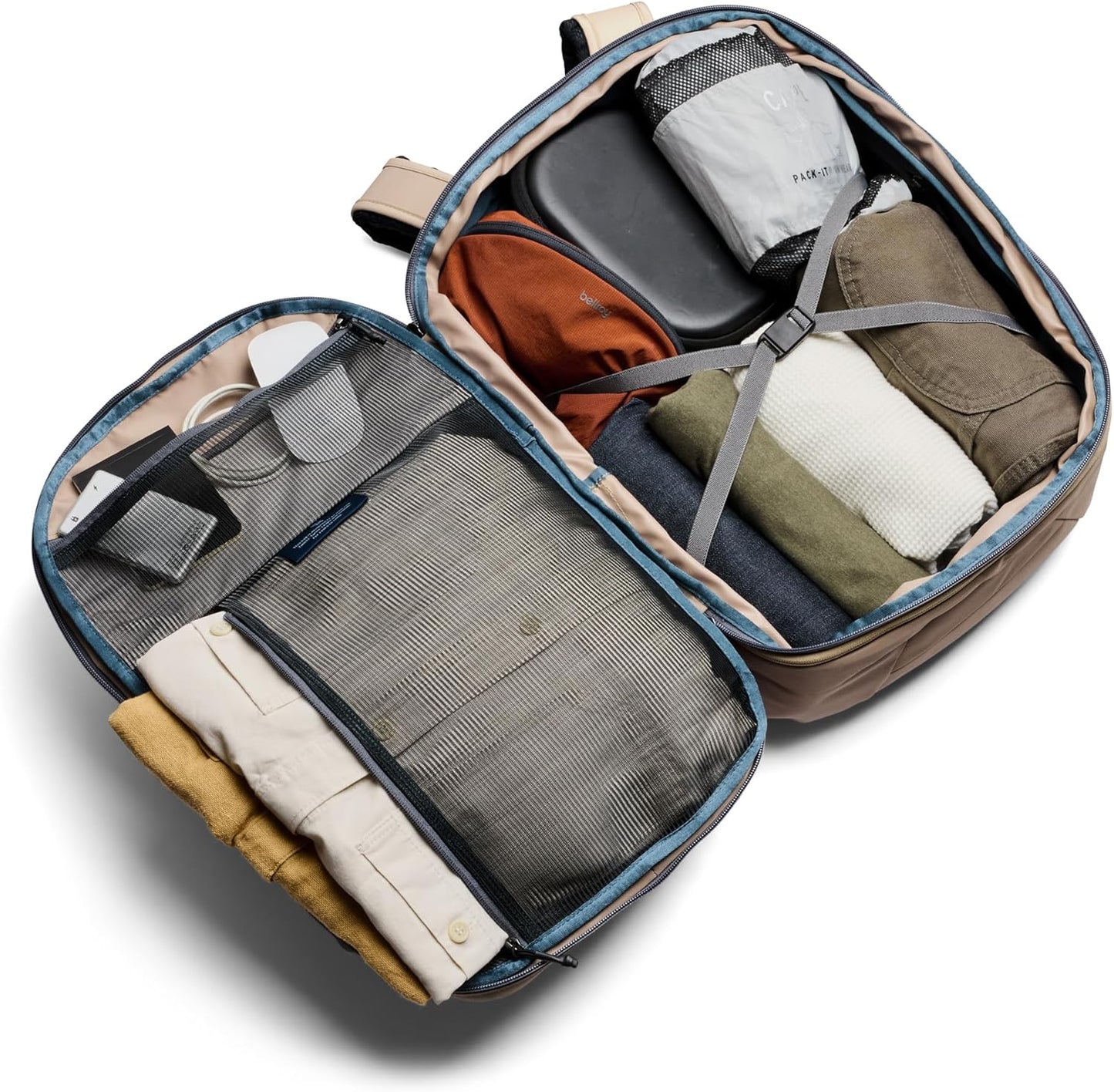 Bellroy Transit Travel Pack Pro (30–38 liter carry-on travel backpack, with laptop sleeve)