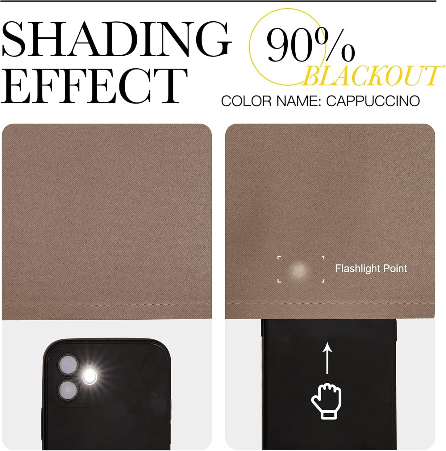 NICETOWN Blackout Curtains 2 Panels for Bedroom- Thermal Insulated Grommet Blackout Curtains 63 Inches Long for Living Room/Kitchen Rideaux occultants (2 Panels, W42 x L63 -Inch,Grey)