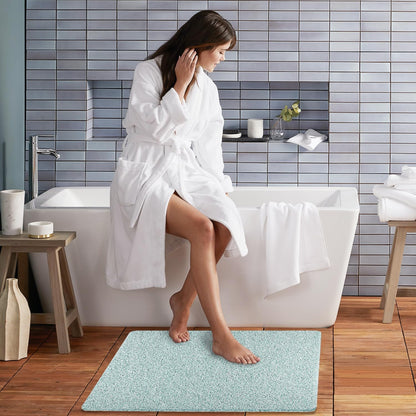 Square Shower Mat, Non Slip Bath Mat, Loofah Shower Stall Mats for Walk-in Shower, 32 x 32 Inches Shower Floor Mat with Drain, Bath Mats for Showers Bathroom, Tub, Seniors