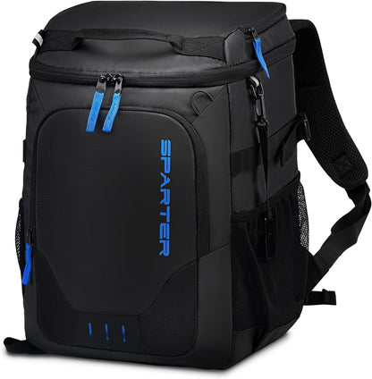 SPARTER Backpack Cooler Insulated Leak Proof 33/49 Cans, 2 Insulated Compartments Thermal Bag, Portable Lightweight Beach Travel Camping Lunch Backpack for Men and Women