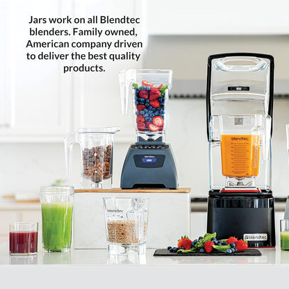 Blendtec Total Classic Original Blender and 75 oz FourSide Blender Jar - Kitchen Blender Bundle - Red