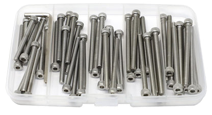 iexcell 25 Pcs M6 x 20mm Thread Pitch 1 mm Stainless Steel 304 Hex Socket Head Cap Screws Bolts Kit