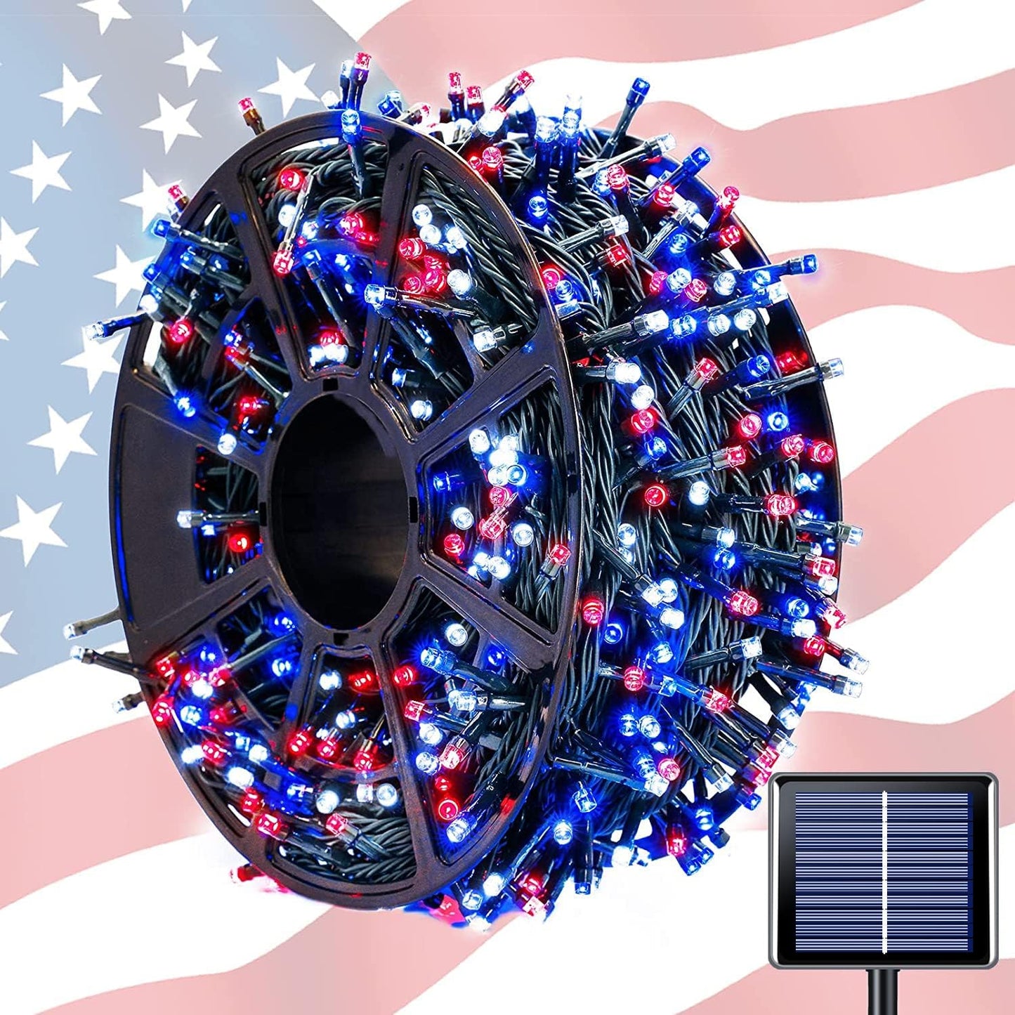 JMEXSUSS 2 Pack 75.5ft Orange Solar Christmas Lights, Total 400 LED Solar String Lights Outdoor Waterproof, 8 Modes Orange Halloween Lights for Tree Patio Garden Thanksgiving Halloween Decorations