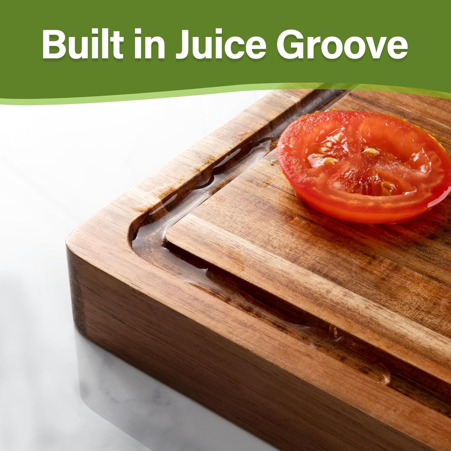 Bamboo Cutting Board Set of 3, Cutting Boards for Kitchen with Juice Groove, Bamboo Chopping Board Set, Serving Board Set for Meat, Fruit Vegetable and Cheese