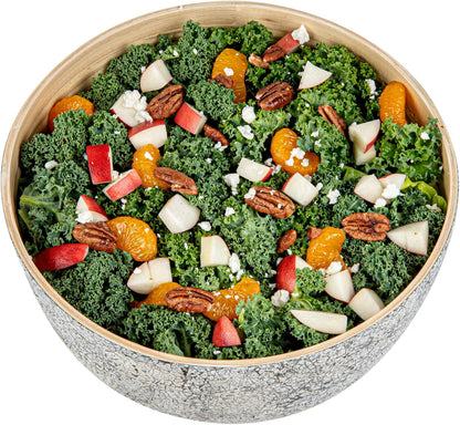 Restaurantware-Bambuddha 15 Ounce Small Salad Bowl, 1 Heavy-Duty Round Salad Bowl - Sustainable, Reusable, Black Bamboo Serving Dish, for Serving Salads, Fruits, and Appetizers