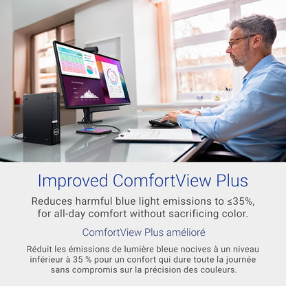 Dell 24 Monitor - P2425H - 23.8 Inch Full HD (1920 × 1080), 100Hz Refresh Rate, Comfortview Plus, 99% sRGB, IPS Panel, 1500:1, Tilt/Swivel/Pivot/Height, 3-Year Advanced Exchange Service - Black