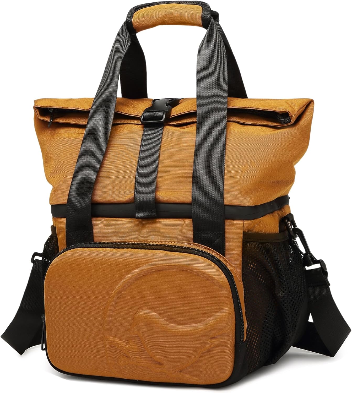 SUNNY BIRD Dual Compartment Lunch Bag Insulated Lunch Box for Women and Men (Green with Boho Strap)