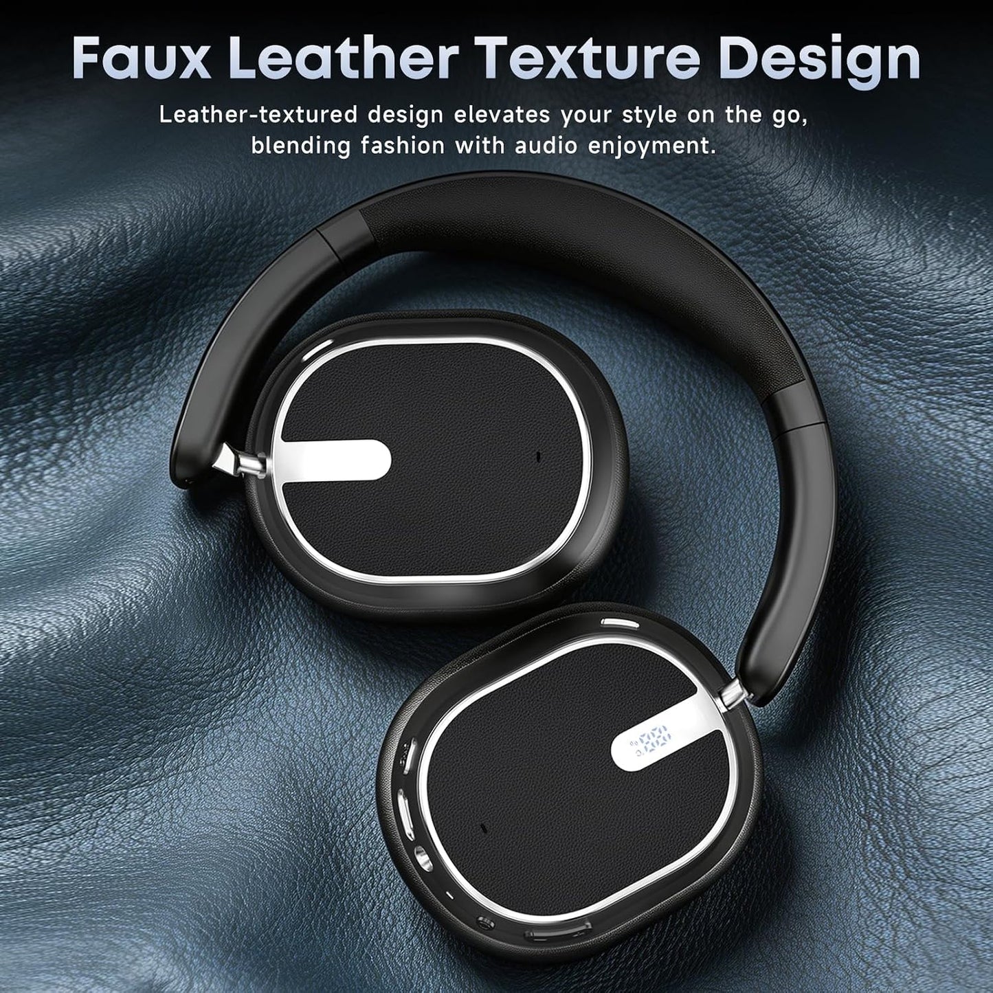 Active Noise Cancelling Bluetooth Headphones, Over Ear Wireless Headphones